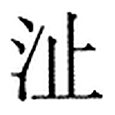 沚字标准字形（当代）